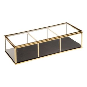 Szkatułka szklana na biżuterię BOX3 25 cm 183971 Szkatułka szklana na biżuterię BOX3 25 cm 183971