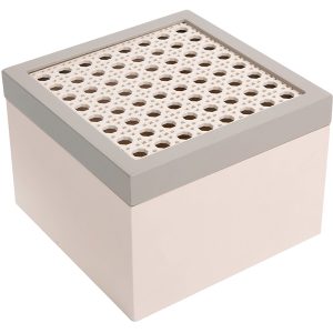 Szkatułka z pokrywą 16,7 cm beżowa 41235 Szkatułka z pokrywą 16,7 cm beżowa 41235