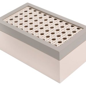 Szkatułka z pokrywą 21 cm beżowa 41236 Szkatułka z pokrywą 21 cm beżowa 41236