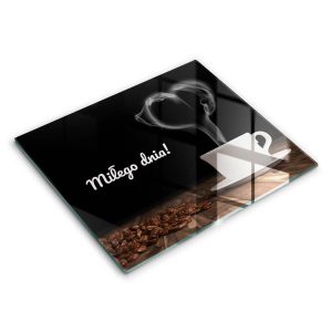 Szklana deska kuchenna z tekstem „Miłego dnia!” 60×52 468666 Szklana deska kuchenna z tekstem „Miłego dnia!” 60×52 468666