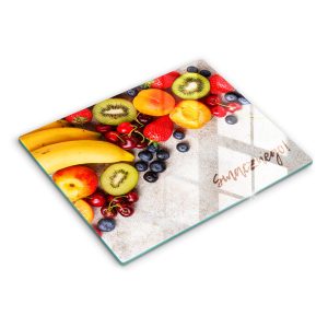 Szklana deska kuchenna z tekstem „Owoce, Smacznego!” 40×52 468631 Szklana deska kuchenna z tekstem „Owoce, Smacznego!” 40×52 468631