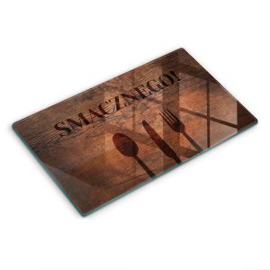 Szklana deska kuchenna z tekstem „Smacznego!” 30×52 468651 Szklana deska kuchenna z tekstem „Smacznego!” 30×52 468651