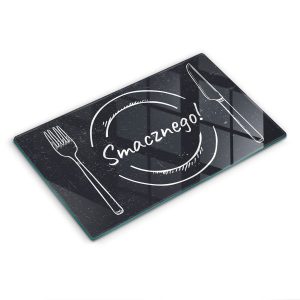 Szklana deska kuchenna z tekstem „Smacznego!” 30×52 468657 Szklana deska kuchenna z tekstem „Smacznego!” 30×52 468657