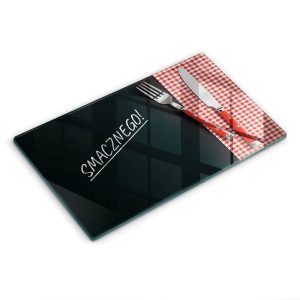 Szklana deska kuchenna z tekstem „Smacznego!” 30×52 468618 Szklana deska kuchenna z tekstem „Smacznego!” 30×52 468618