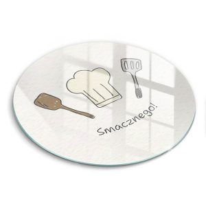 Szklana deska kuchenna z tekstem „Smacznego!”40 468614 Szklana deska kuchenna z tekstem „Smacznego!”40 468614