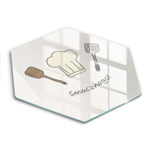 Szklana deska kuchenna z tekstem „Smacznego!”40 468738 Szklana deska kuchenna z tekstem „Smacznego!”40 468738