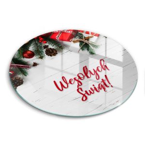 Szklana deska kuchenna z tekstem „Wesołych Świąt!”40 468637 Szklana deska kuchenna z tekstem „Wesołych Świąt!”40 468637