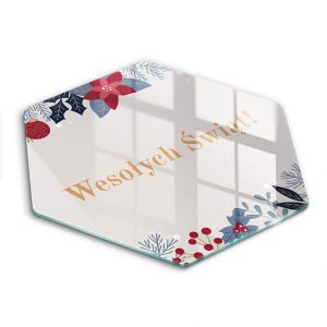 Szklana deska kuchenna z tekstem „Wesołych Świąt!”40 468728 Szklana deska kuchenna z tekstem „Wesołych Świąt!”40 468728