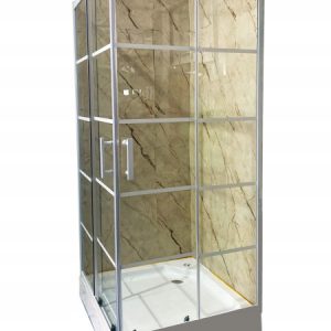 Szklana kabina prysznicowa 90×90 biała Loft 185cm szprosy 210795 Szklana kabina prysznicowa 90×90 biała Loft 185cm szprosy 210795