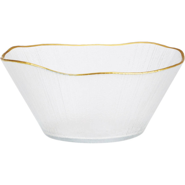 Szklana miska ze złotą obwódką DATURA, 21 cm 384762