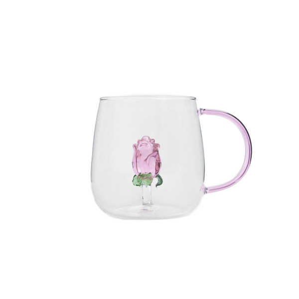 Szklanka ARTEZA z różą w środku 0,4 l HOMLA 943705