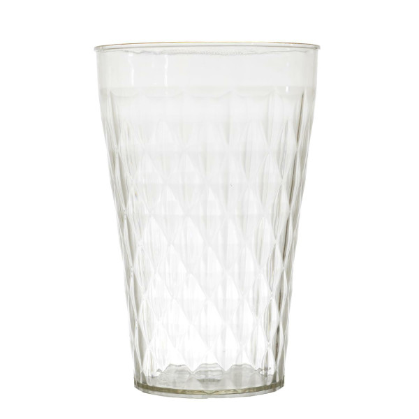 SZKLANKA Mirage złoty brzeg PLASTIKOWA tworzywo PET 652391