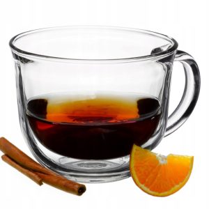 Szklanka na herbatę z uchem z grubego szkła 480 ml 466004 Szklanka na herbatę z uchem z grubego szkła 480 ml 466004
