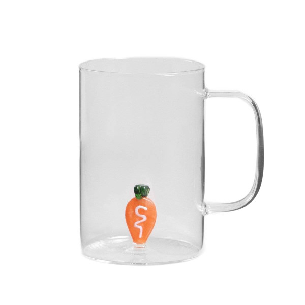 Szklanka ORTAGGIO z uchem z marchewką 0,48 l HOMLA 900388