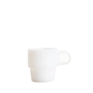 Szklanka PALLORA z uchem z mlecznego szkła biała 0,25 l HOMLA 960910 Szklanka PALLORA z uchem z mlecznego szkła biała 0,25 l HOMLA 960910