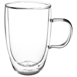 Szklanka termiczna z podwójną ścianką do kawy latte 430 ml 221781 Szklanka termiczna z podwójną ścianką do kawy latte 430 ml 221781
