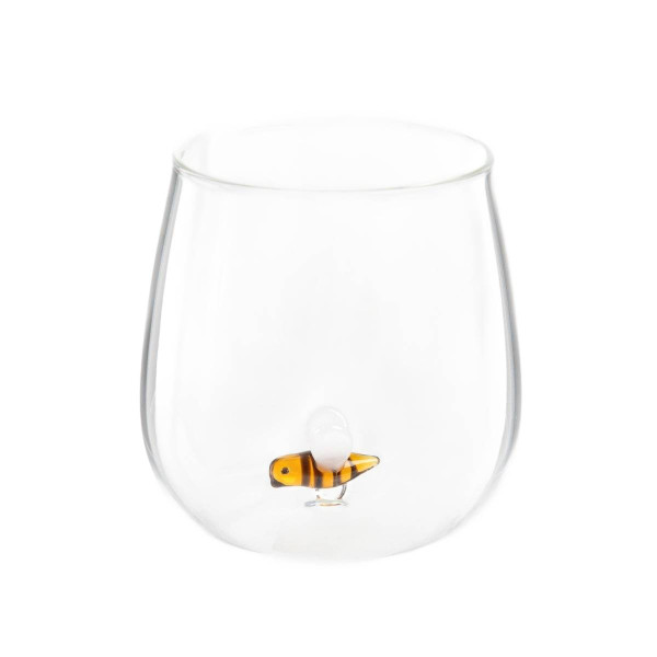 Szklanka ULME z pszczołą w środku bez ucha 0,4 l HOMLA 934617