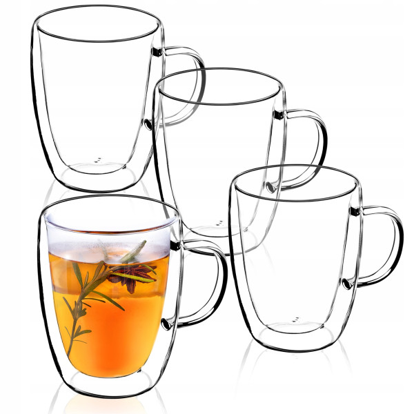 Szklanki Termiczne z Podwójną Ścianką 270 ml 4szt 107966