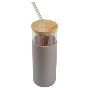 Szklany bidon z silikonową osłonką, 0,5l 80099 Szklany bidon z silikonową osłonką, 0,5l 80099