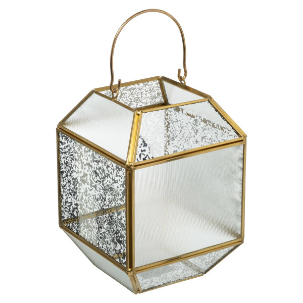 Szklany lampion, 14 x 14 x 20 cm 224326