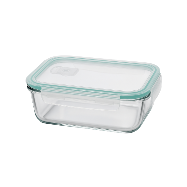 Szklany Pojemnik Obiadowy na Żywność LUNCH BOX do Szkoły Pracy - 370ml 892259
