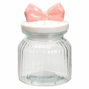 Szklany słoik do przechowywania z ozdobną pokrywką 680 ml 994475 Szklany słoik do przechowywania z ozdobną pokrywką 680 ml 994475