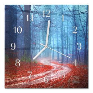 Szklany zegar 30×30 Ścieżka Leśna zegar ścienny 1042175 Szklany zegar 30×30 Ścieżka Leśna zegar ścienny 1042175