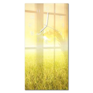 Szklany zegar 30×60 Niwa zegar ścienny 1040979 Szklany zegar 30×60 Niwa zegar ścienny 1040979