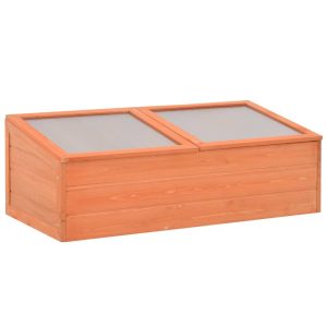 Szklarnia ogrodowa Brąz 100 x 50 x 34 cm Drewno vidaXL 267889 Szklarnia ogrodowa Brąz 100 x 50 x 34 cm Drewno vidaXL 267889