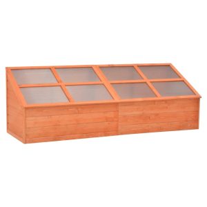 Szklarnia ogrodowa Brąz 180 x 57 x 62 cm Drewno vidaXL 267884 Szklarnia ogrodowa Brąz 180 x 57 x 62 cm Drewno vidaXL 267884