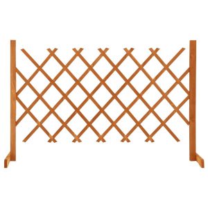 VidaXL Płot kratkowy Pomarańczowy 120 x 90 cm Drewno 492398 VidaXL Płot kratkowy Pomarańczowy 120 x 90 cm Drewno 492398