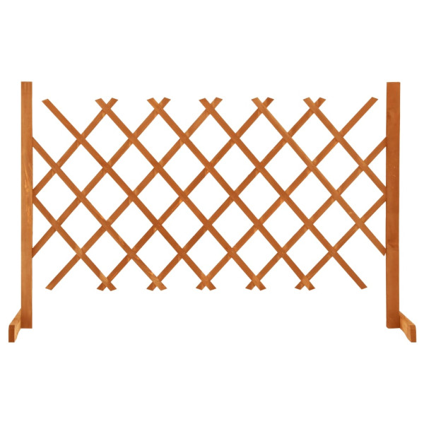 VidaXL Płot kratkowy Pomarańczowy 120 x 90 cm Drewno 492398