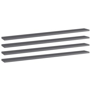 VidaXL Płyta na półki Szary 100 x 10 x 1.5 cm Materiał 127715