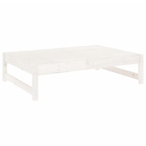 VidaXL Podnóżek ogrodowy biały 120×80 cm 381124