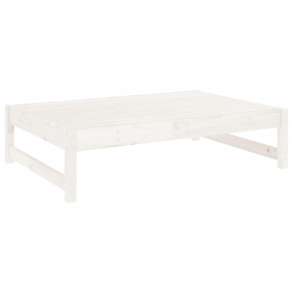 VidaXL Podnóżek ogrodowy biały 120x80 cm 381124