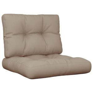 VidaXL poduszka na paletę Taupe 60 x 60 x 12 cm Tkanina 439929 VidaXL poduszka na paletę Taupe 60 x 60 x 12 cm Tkanina 439929