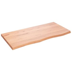 VidaXL Półka brązowa 100x50x(2-4) cm 188893 VidaXL Półka brązowa 100x50x(2-4) cm 188893