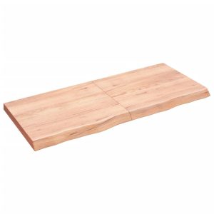 VidaXL Półka brązowa 140x60x(2-6) cm lakierowane 317474 VidaXL Półka brązowa 140x60x(2-6) cm lakierowane 317474