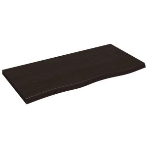 VidaXL Półka ciemnobrązowa 100x50x(2-4) cm 188902
