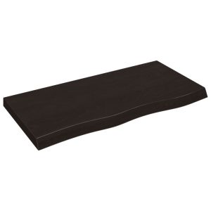 VidaXL Półka ciemnobrązowa 100x50x(2-6) cm 188891