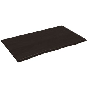 VidaXL Półka ciemnobrązowa 100x60x2 cm wykończone 378112