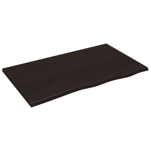 VidaXL Półka ciemnobrązowa 100x60x2 cm wykończone 378112