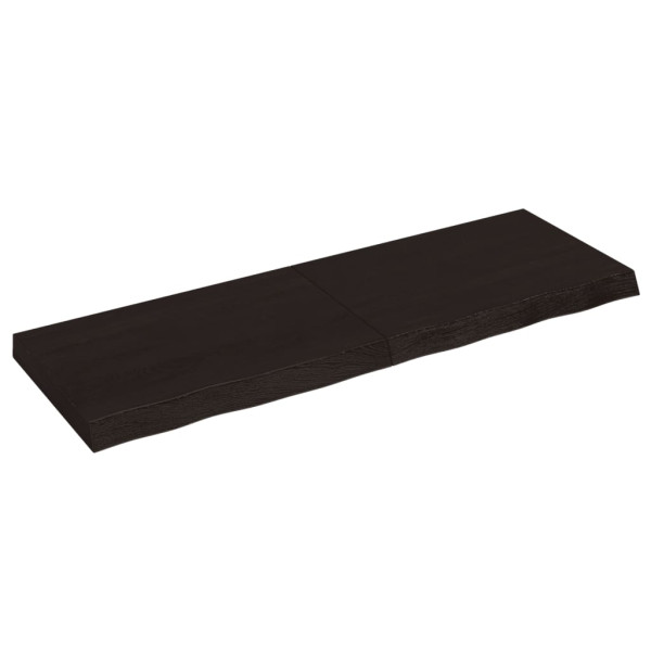 VidaXL Półka ciemnobrązowa 120x40x(2-6) cm wykończone 317469