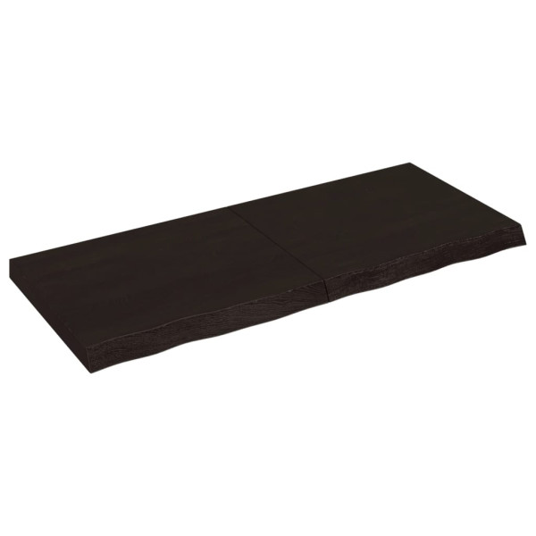 VidaXL Półka ciemnobrązowa 120x50x(2-6) cm 188793