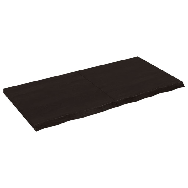 VidaXL Półka ciemnobrązowa 120x60x(2-4) cm 188822