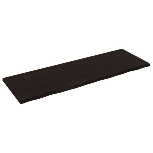 VidaXL Półka ciemnobrązowa 180x60x(2-4) cm wykończone 317479