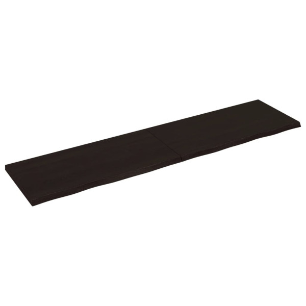 VidaXL Półka ciemnobrązowa 200x50x(2-4) cm 189073