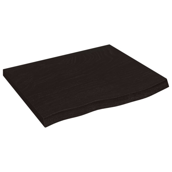 VidaXL Półka ciemnobrązowa 60x50x(2-4) cm 188999