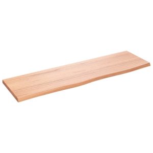 VidaXL Półka jasnobrązowa 100x30x2cm lakierowane 381136 VidaXL Półka jasnobrązowa 100x30x2cm lakierowane 381136