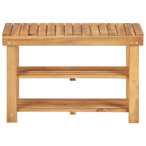 VidaXL Półka na buty Brąz 70 x 32 x 46 cm Drewno 267121